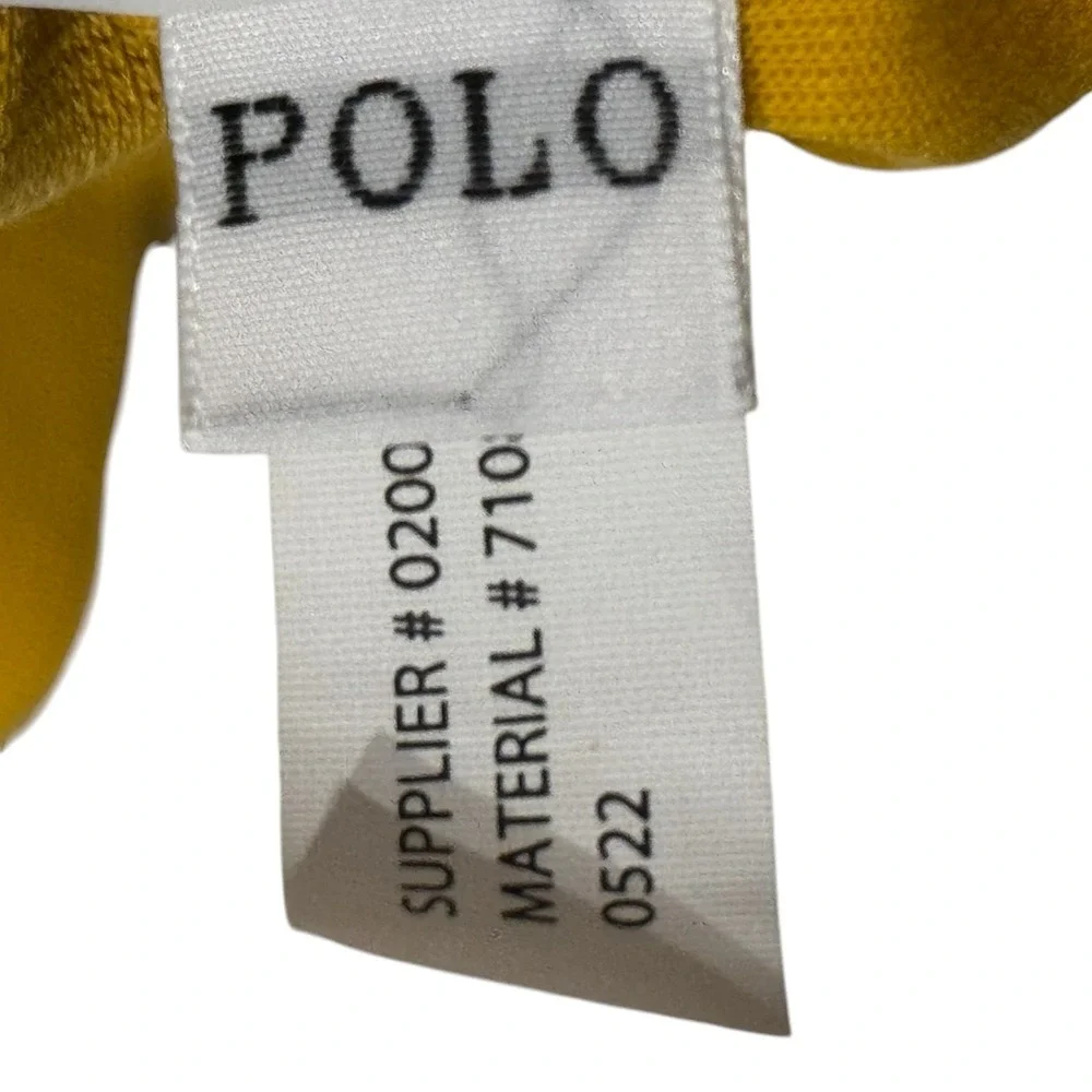 Polo Ralph Lauren Women Jacket Vintage 90's Full Zip Fleece Hoodie Yellow Medium
